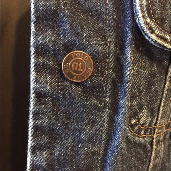 Ralph Lauren Polo Womens Trucker Jeans Jacket L - Picture 4 of 8